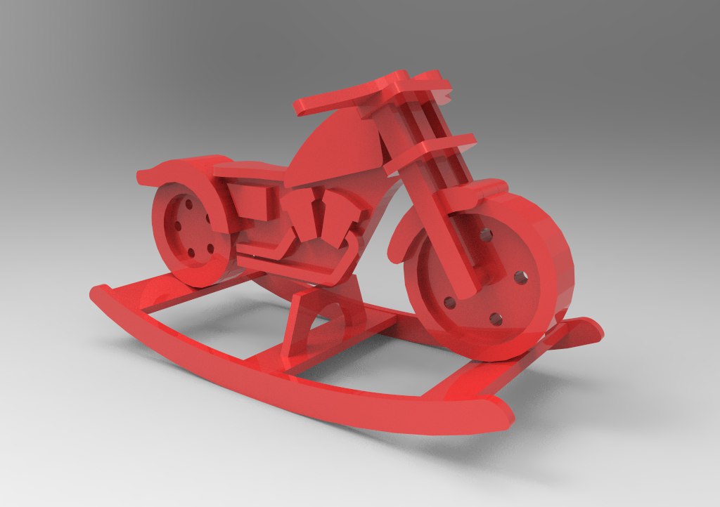imagem do arquivo vetor para download Moto de Balanço