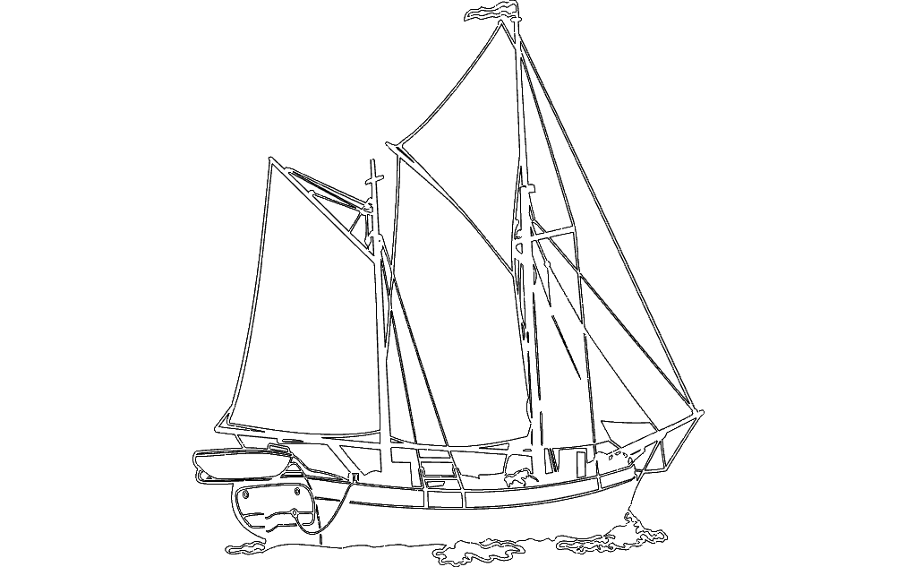 imagem do arquivo vetor para download Navio à vela