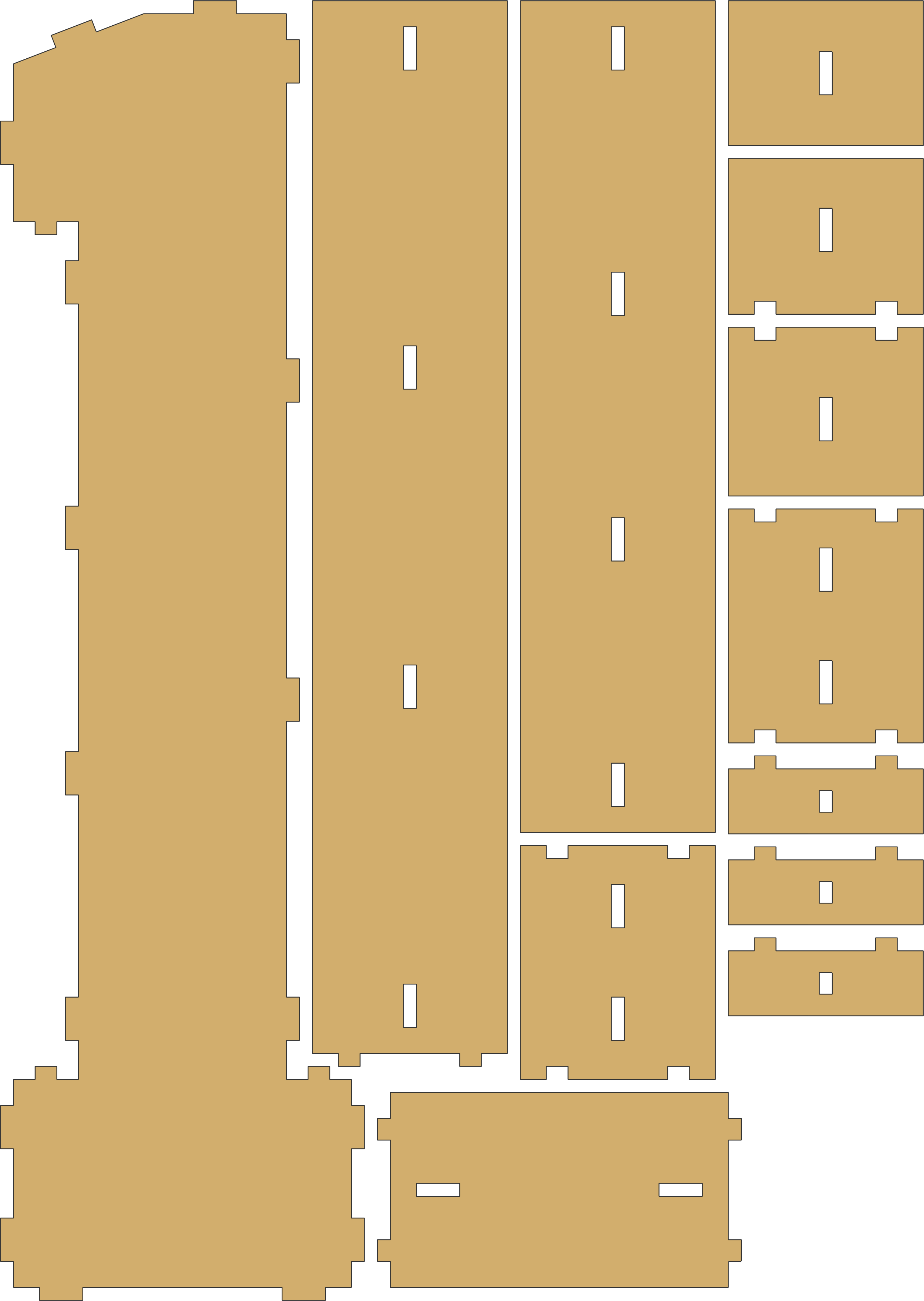 imagem do arquivo vetor para download Numero em forma de caixa Numero 1 30cm