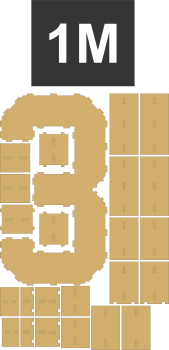 imagem do arquivo vetor para download Numero em forma de caixa Numero 3 1M
