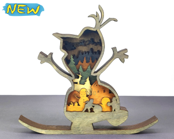 imagem do arquivo vetor para download Olaf em Camadas Decorativo