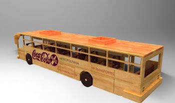 imagem do arquivo vetor para download Ônibus em miniatura