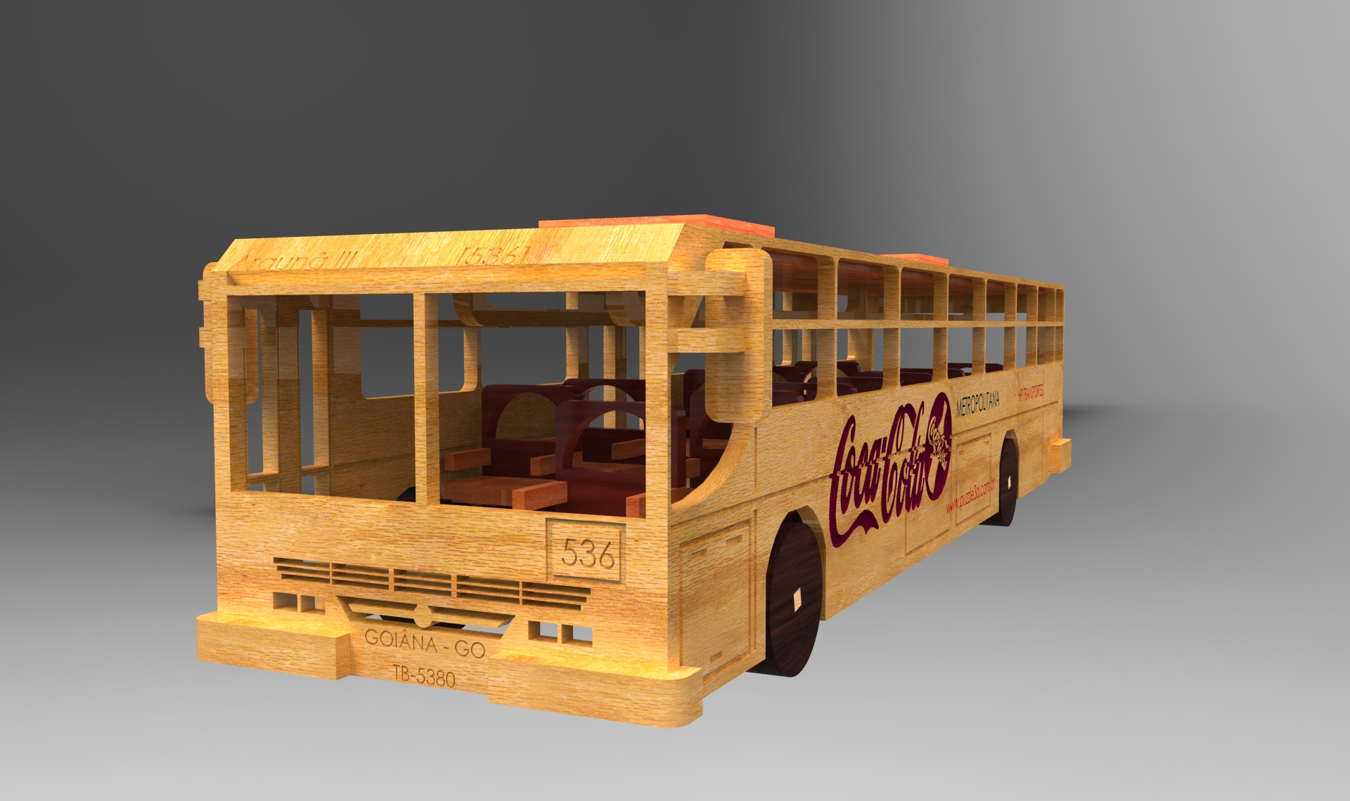 imagem do arquivo vetor para download Ônibus em miniatura