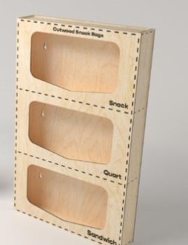 imagem do arquivo vetor para download Organizador de Sacos de Sanduíche