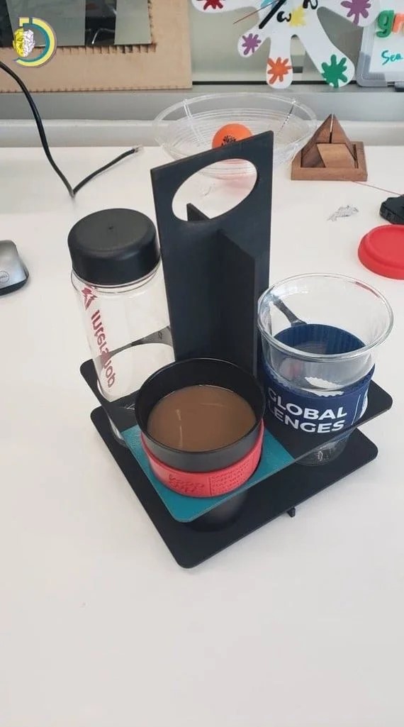 imagem do arquivo vetor para download Organizador para Café Cortado a Laser 