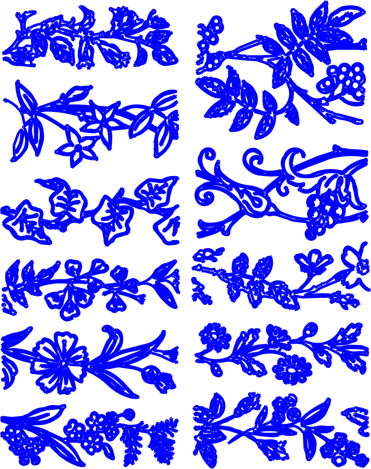imagem do arquivo vetor para download Ornamento Floral