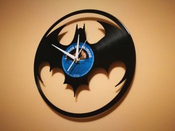 imagem do arquivo vetor para download Orologio Vinile Batman Clock