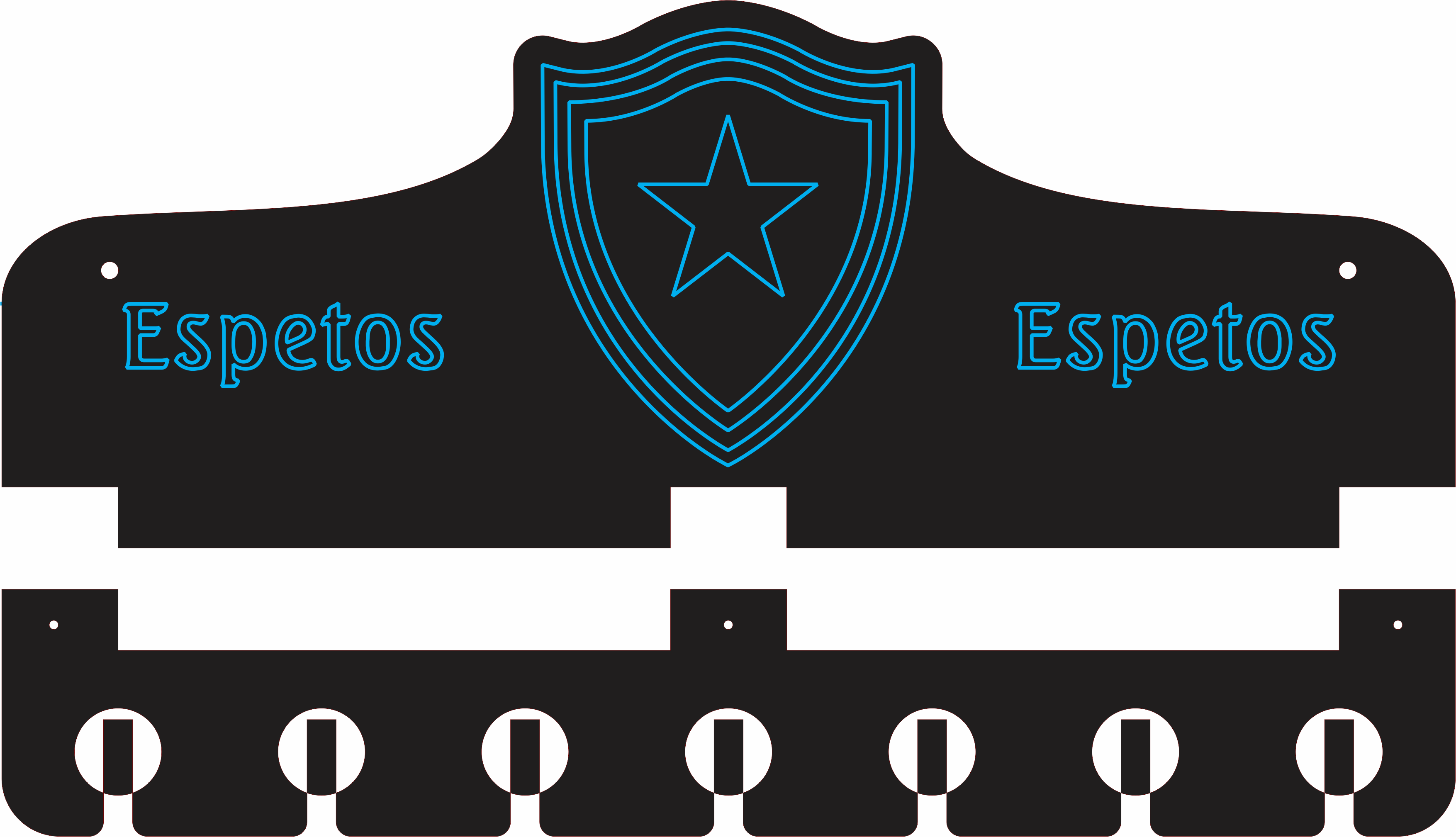 imagem do arquivo vetor para download PORTA ESPETO BOTAFOGO.