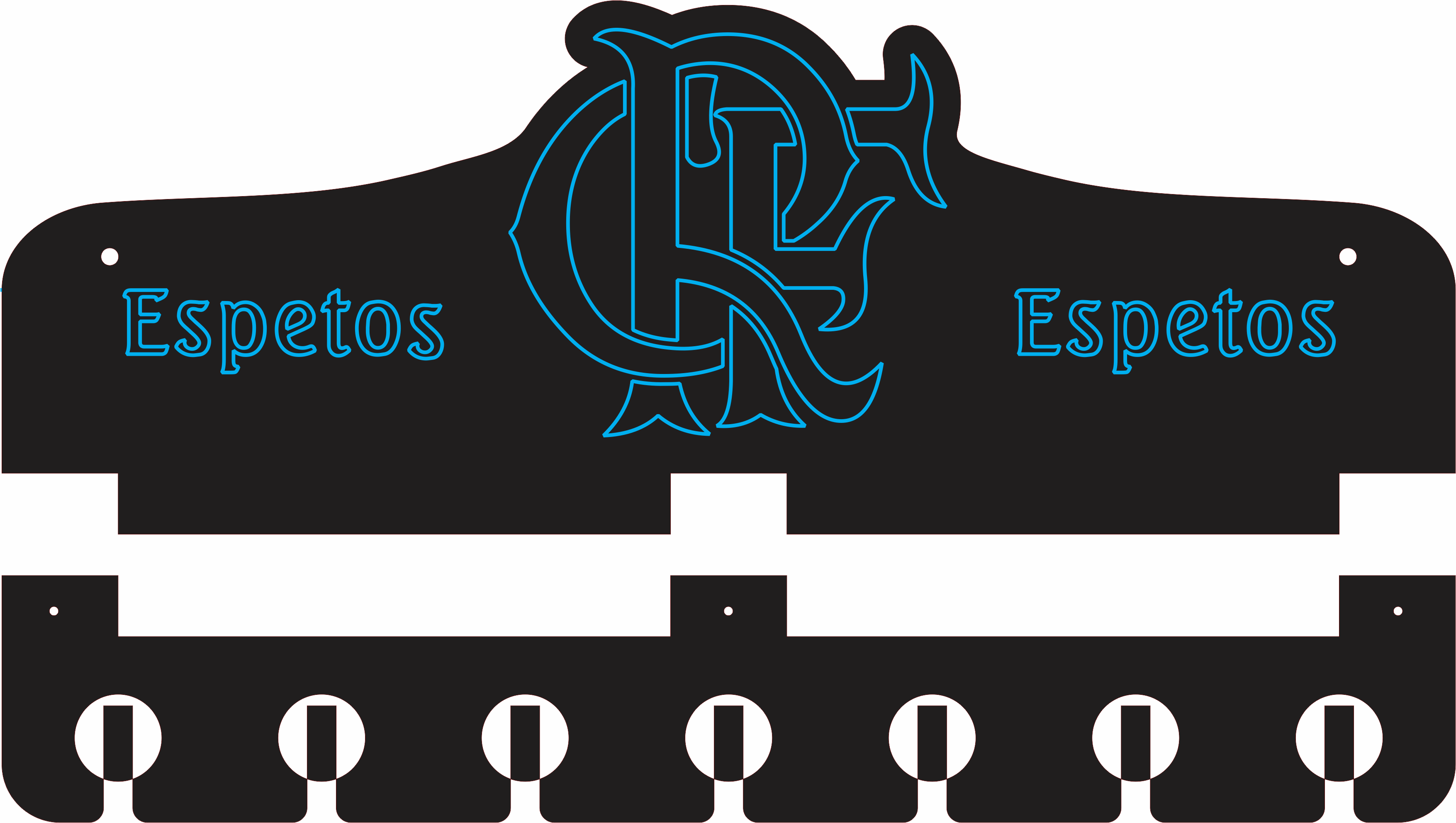 imagem do arquivo vetor para download PORTA ESPETO FLAMENGO