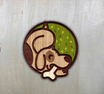imagem do arquivo vetor para download Pingente decorativo Dog