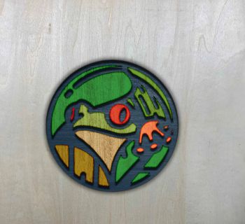 imagem do arquivo vetor para download Pingente decorativo de Rã