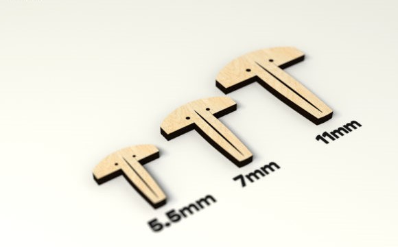 imagem do arquivo vetor para download Pinos Glowforge