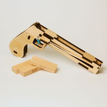 imagem do arquivo vetor para download Pistola Jenga de corte a laser