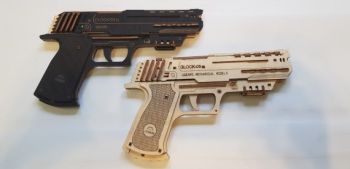 imagem do arquivo vetor para download Pistola de Borracha Cortada a Laser