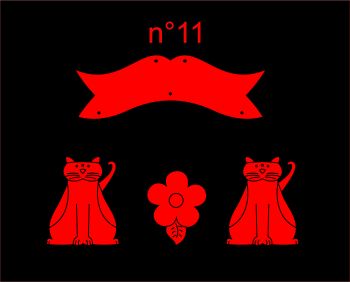 imagem do arquivo vetor para download Placa de gato