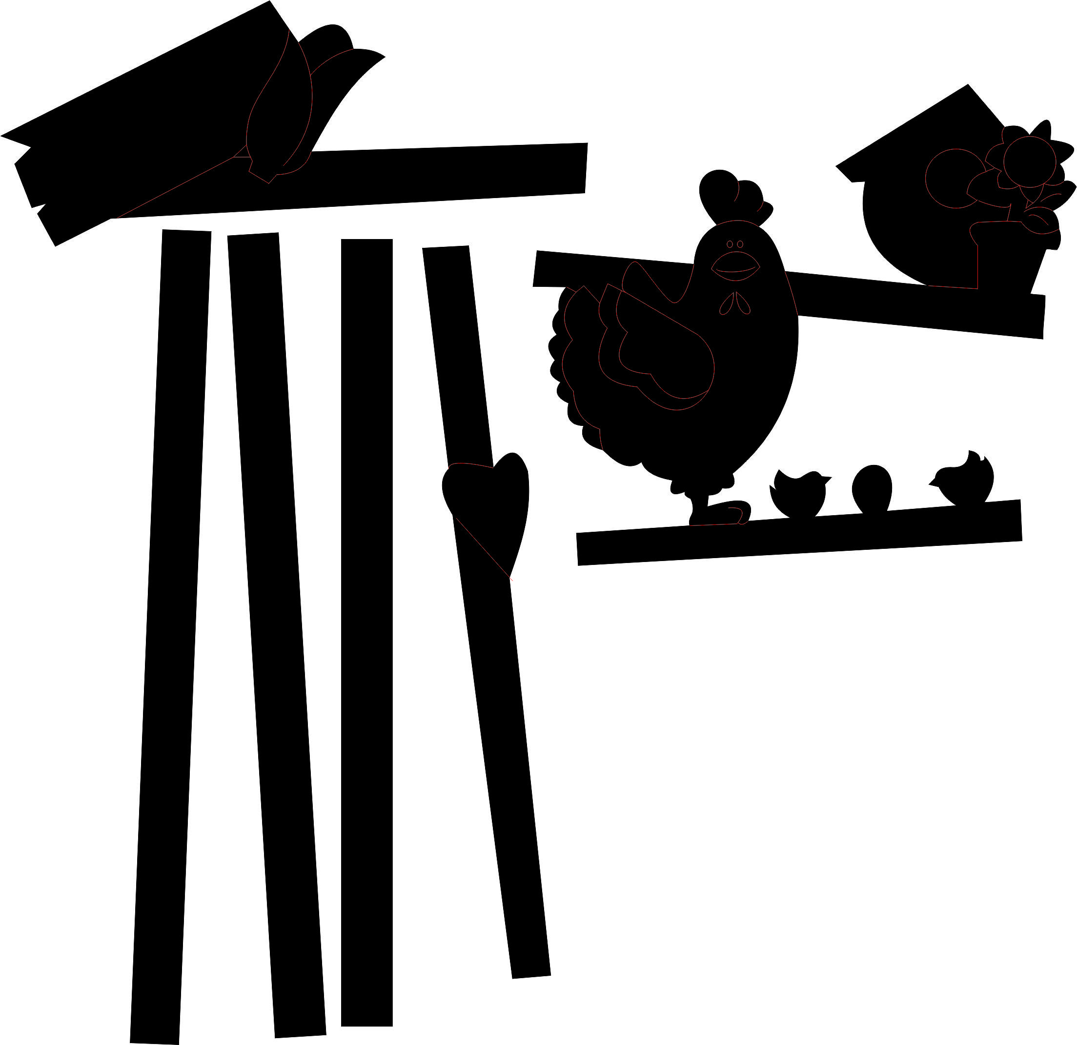 imagem do arquivo vetor para download Placa de parede decorativa 