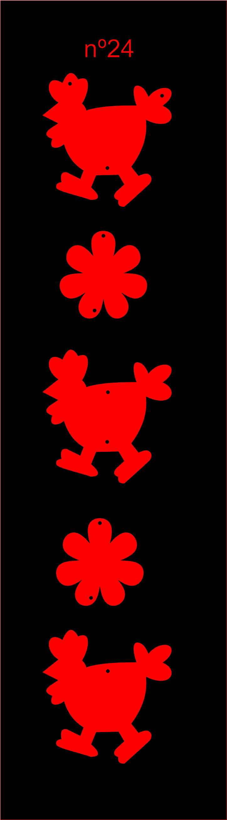 imagem do arquivo vetor para download Placa de parede decorativo galinha 