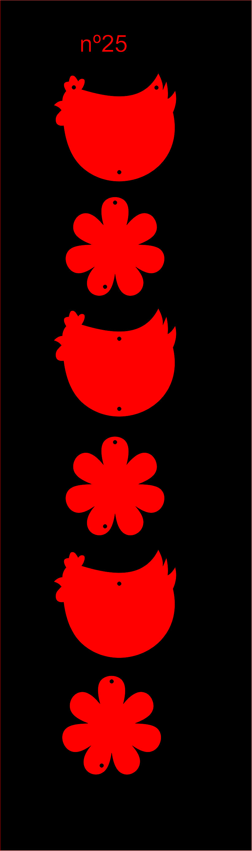 imagem do arquivo vetor para download Placa de parede decorativo galinha