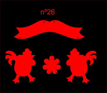 imagem do arquivo vetor para download Placa de parede decorativo galinha