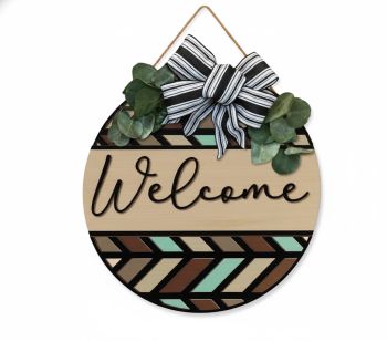 imagem do arquivo vetor para download Placa decorativa de Bem vindo  