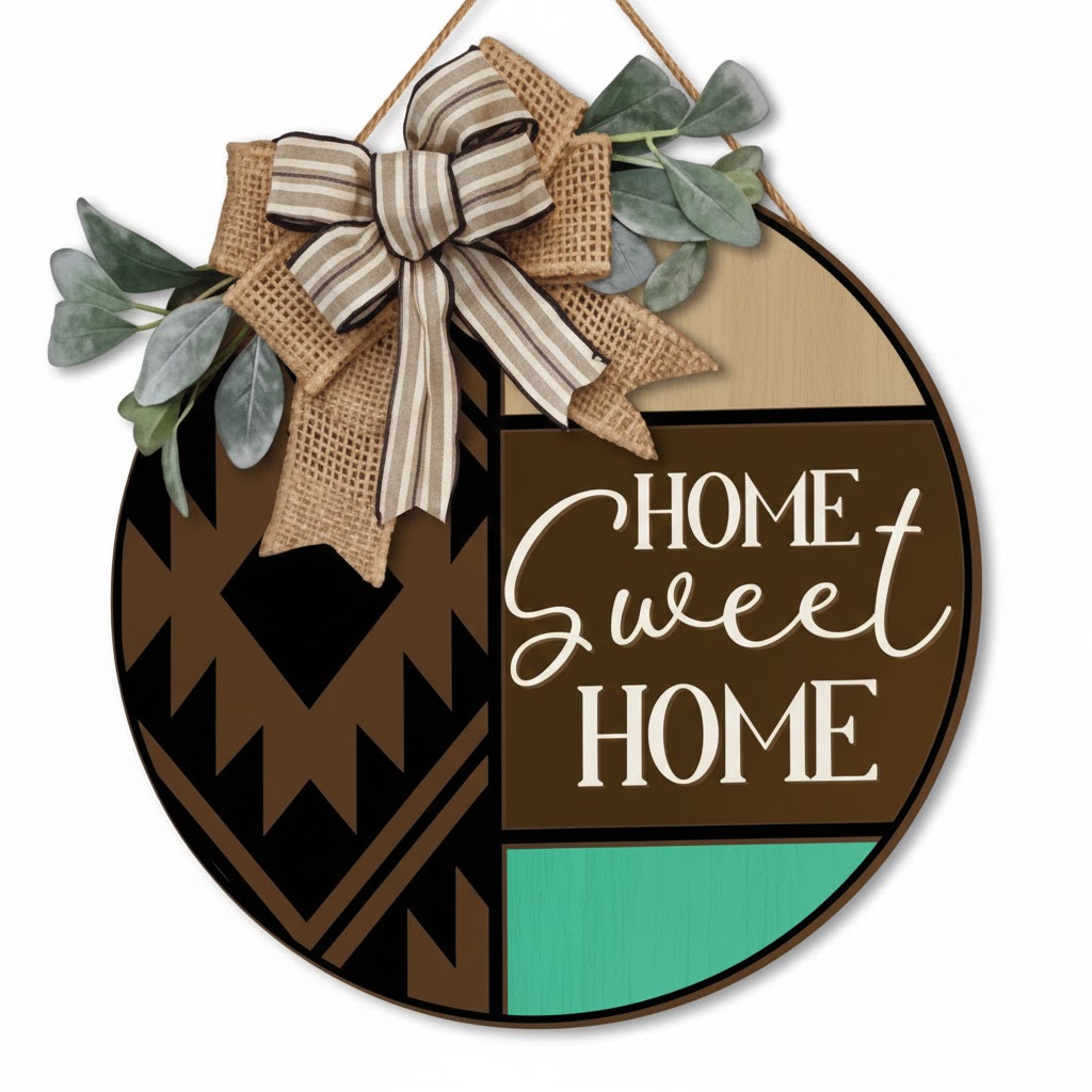 imagem do arquivo vetor para download Placa decorativo. Lar, doce lar