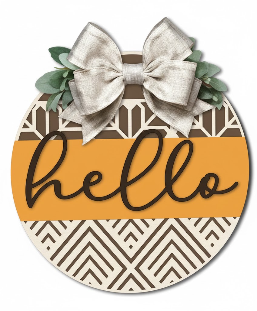 imagem do arquivo vetor para download Placa decorativo. Olá