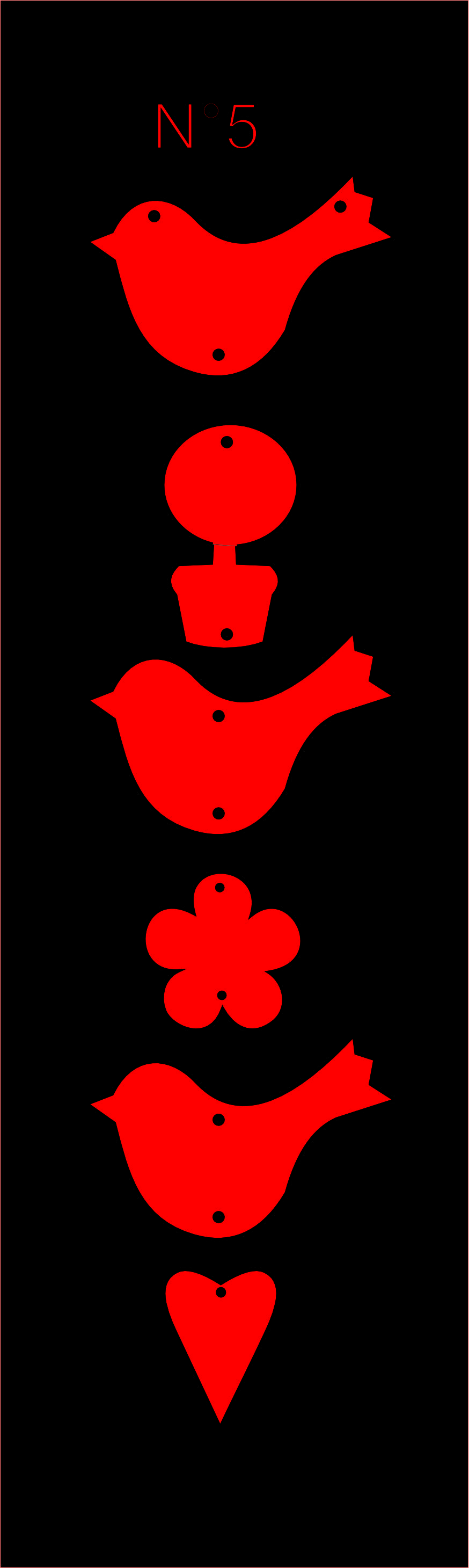 imagem do arquivo vetor para download Placa passarinho 