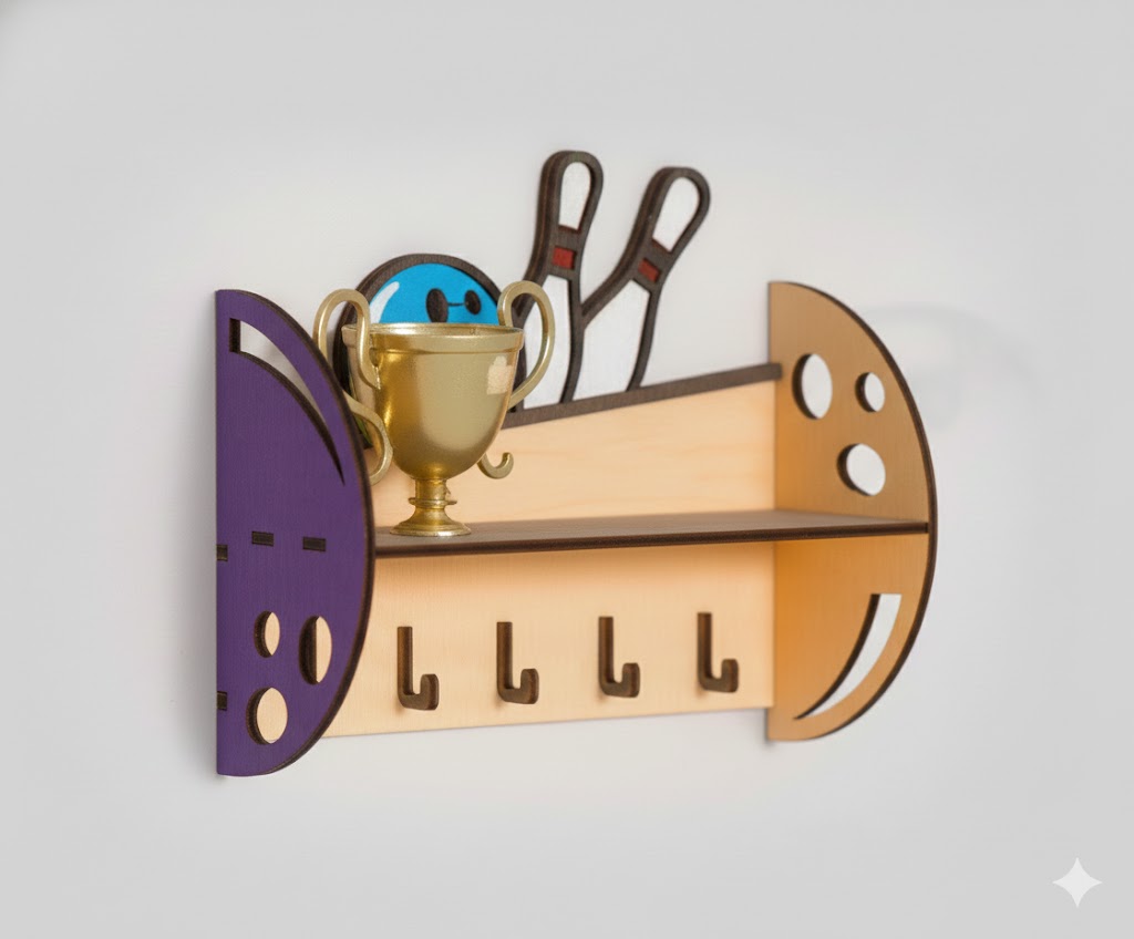 imagem do arquivo vetor para download Porta Chaves Esportivos, Boliche  