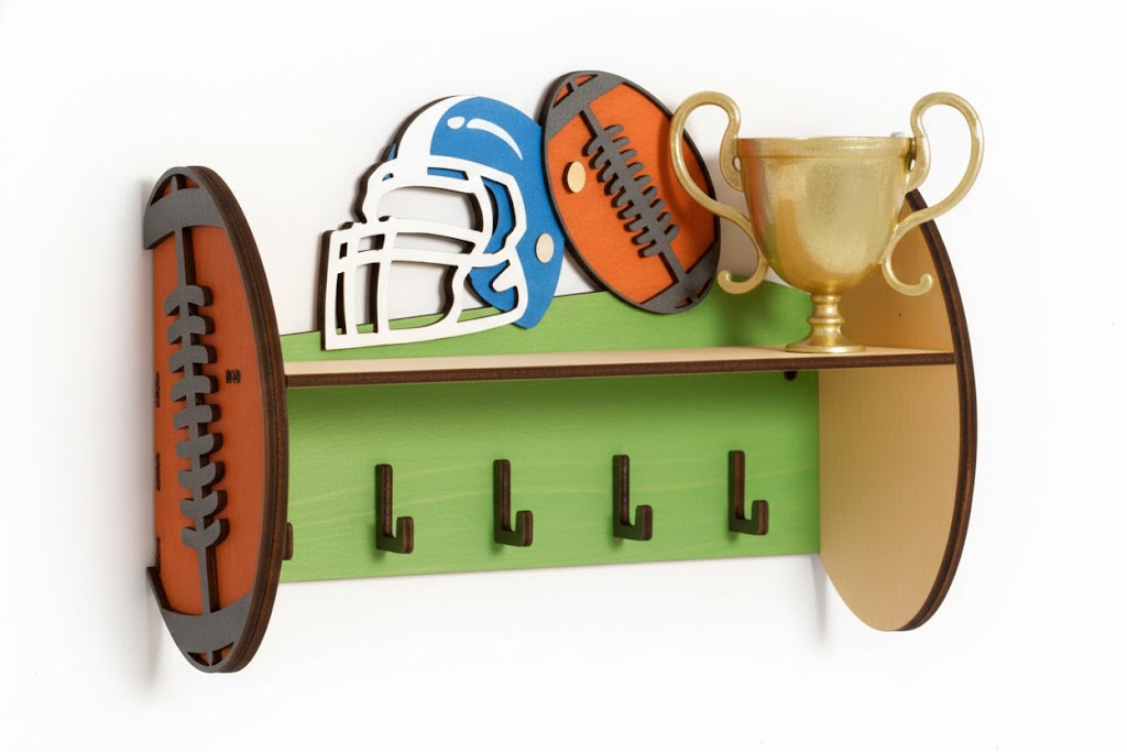 imagem do arquivo vetor para download Porta Chaves Esportivos, Futebol americano