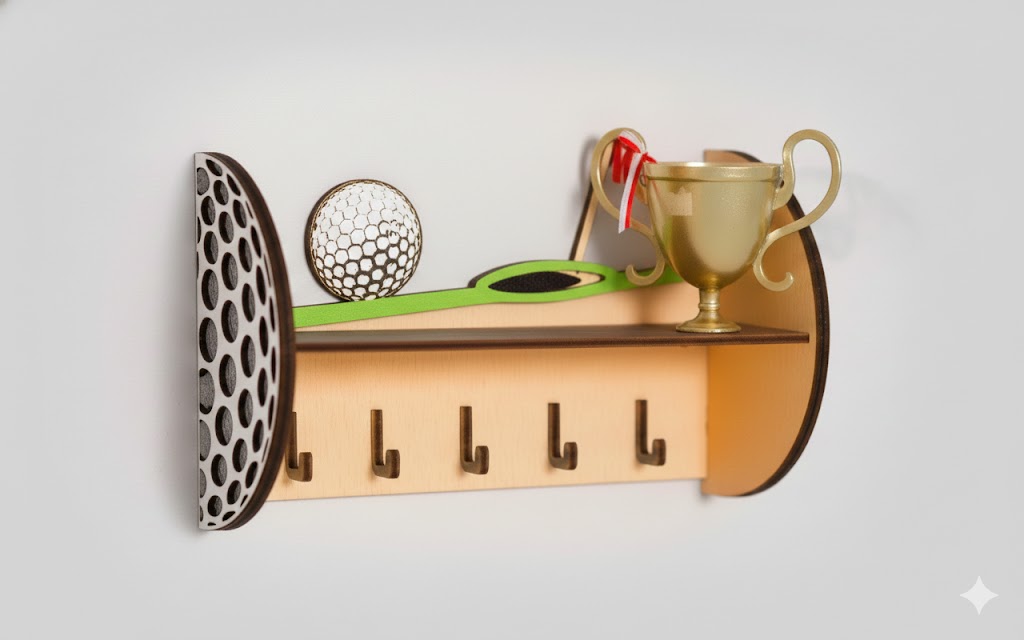 imagem do arquivo vetor para download Porta Chaves Esportivos, Golf  