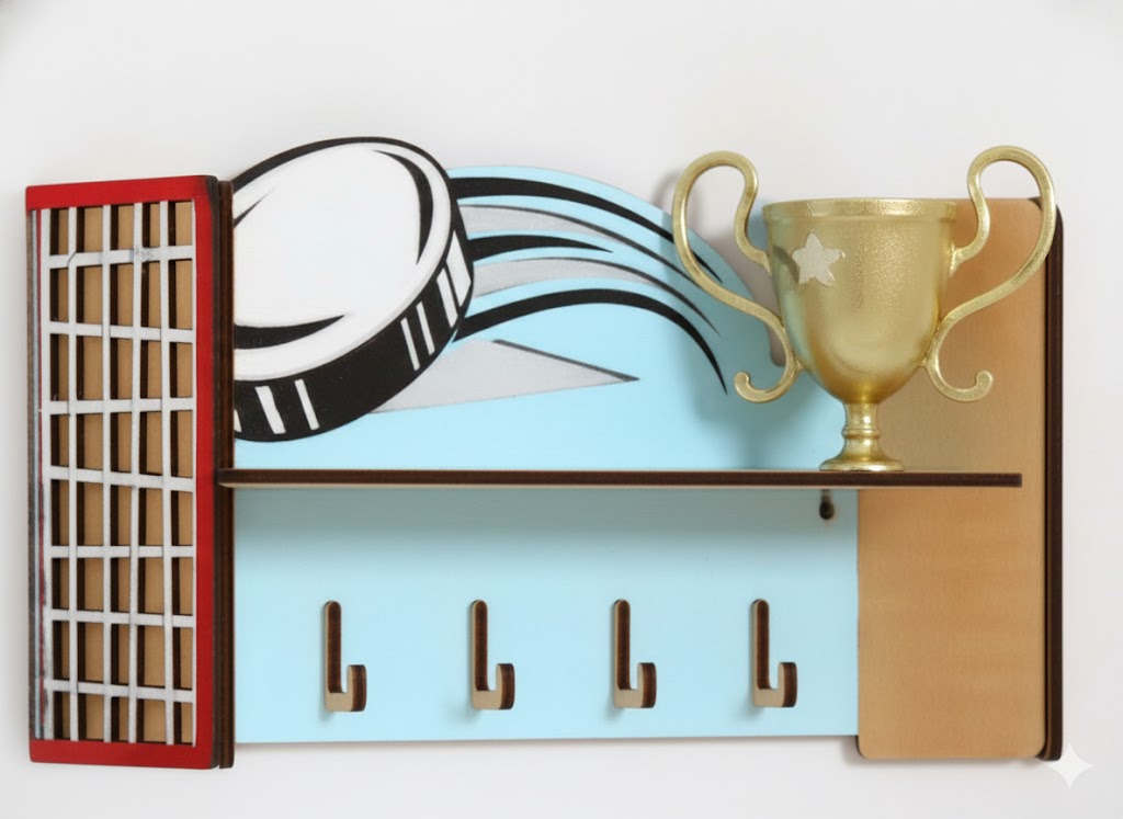 imagem do arquivo vetor para download Porta Chaves Esportivos, Hóquei 