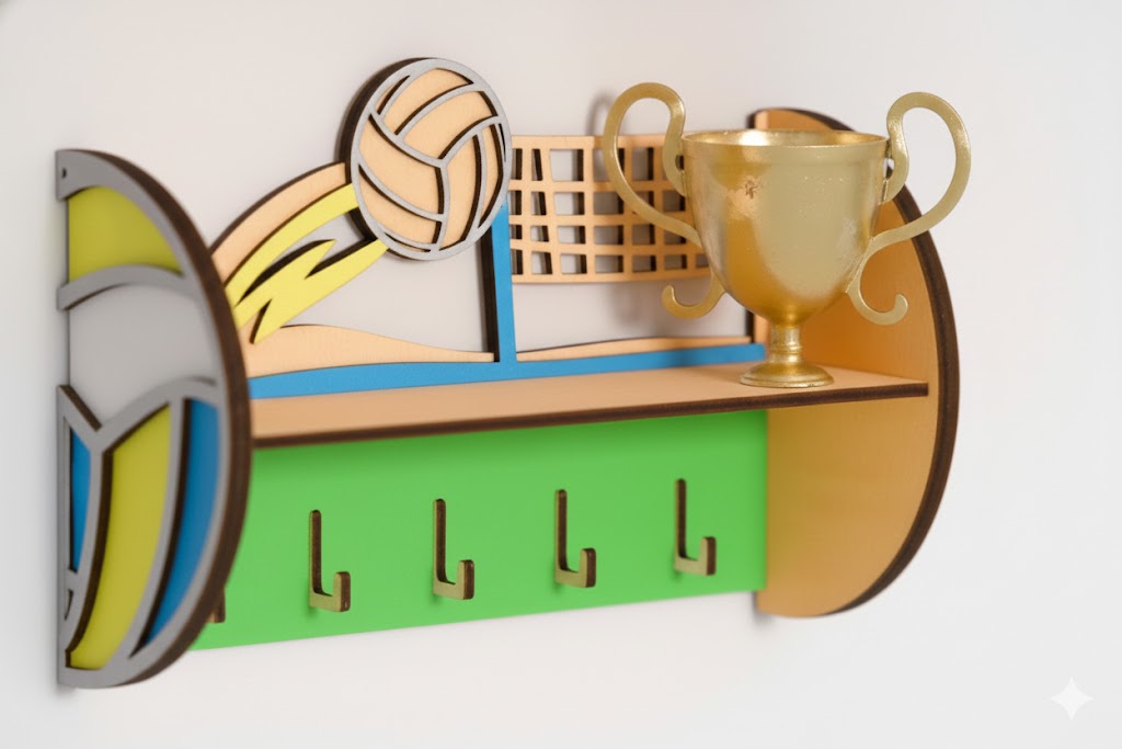 imagem do arquivo vetor para download Porta Chaves Esportivos, Vôlei 