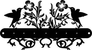 imagem do arquivo vetor para download Porta Chaves Floral 