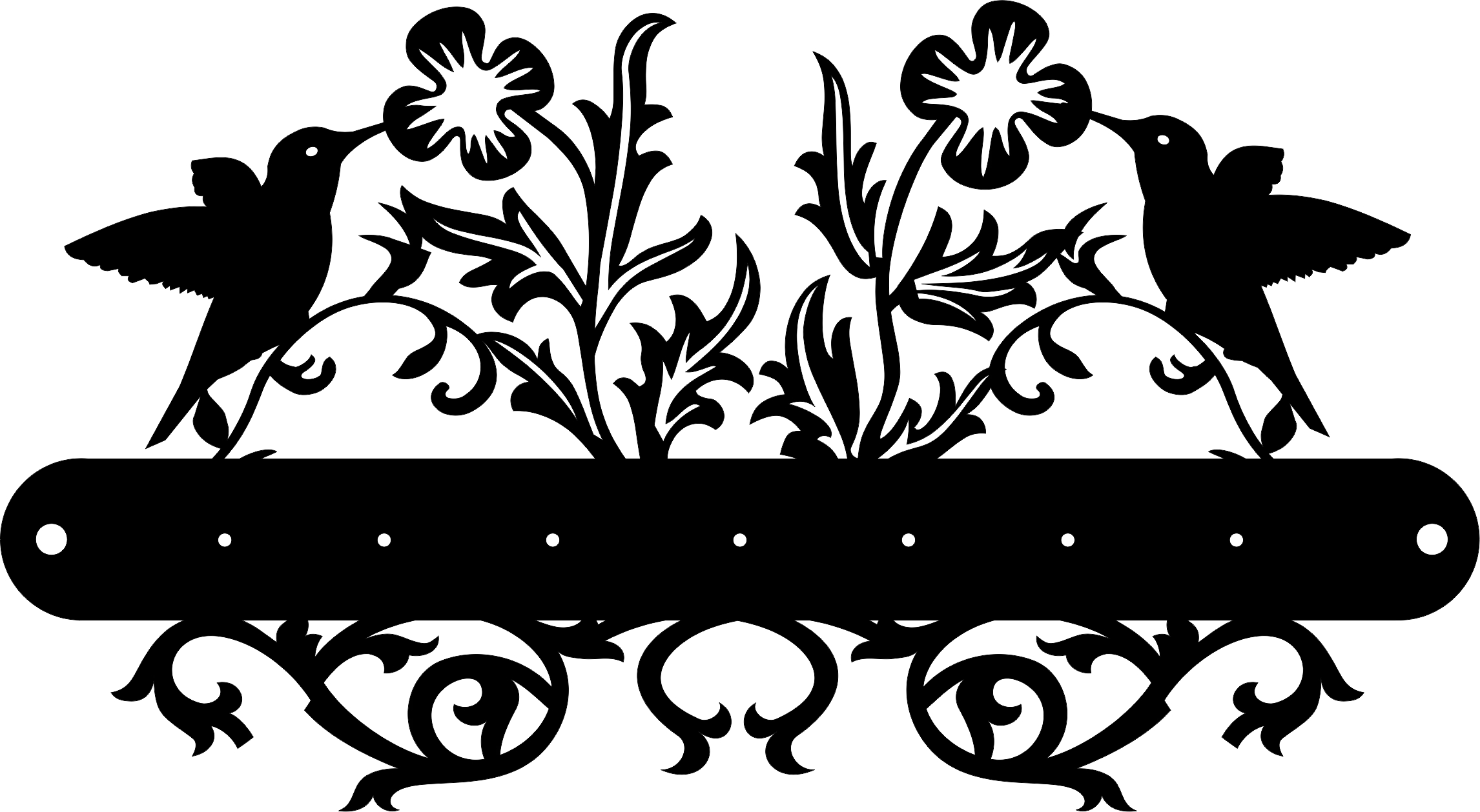 imagem do arquivo vetor para download Porta Chaves Floral 