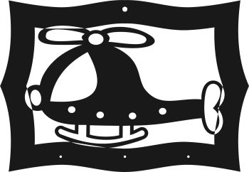 imagem do arquivo vetor para download Porta Chaves Helicóptero