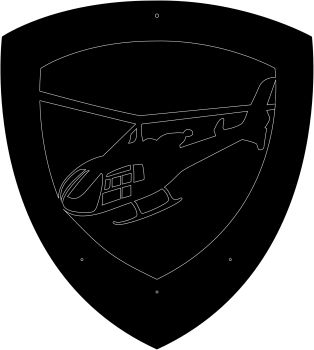 imagem do arquivo vetor para download Porta Chaves Helicóptero 