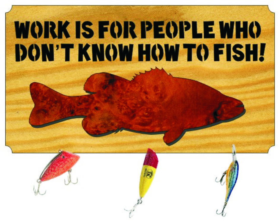 imagem do arquivo vetor para download Porta Chaves Peixe 