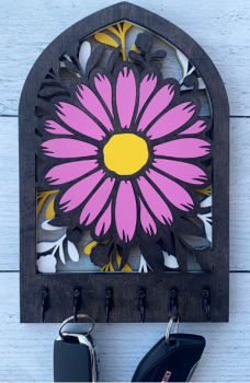 imagem do arquivo vetor para download Porta Chaves de Flor