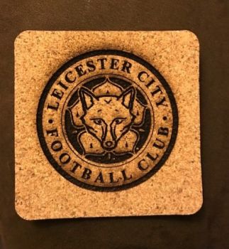 imagem do arquivo vetor para download Porta Copos do Leicester City Cortado a Laser