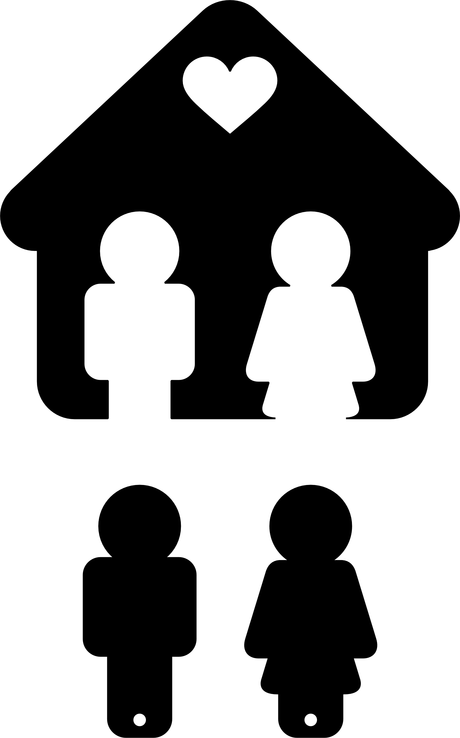 imagem do arquivo vetor para download Porta chaves casal 