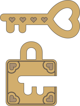 imagem do arquivo vetor para download Porta chaves em formato de coração para casal