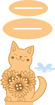 imagem do arquivo vetor para download Porta flores de animais decorativo para presentear