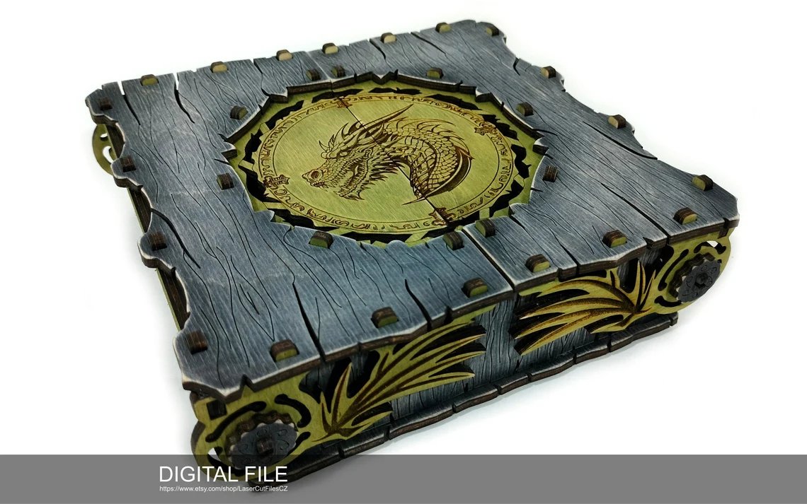 imagem do arquivo vetor para download Porta livro decorativo de dragão