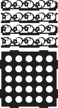 imagem do arquivo vetor para download Porta tubetes MDF 6mm