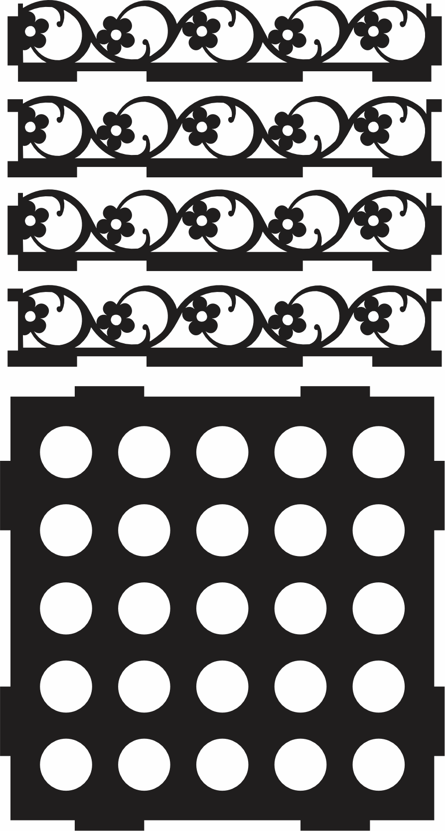 imagem do arquivo vetor para download Porta tubetes MDF 6mm