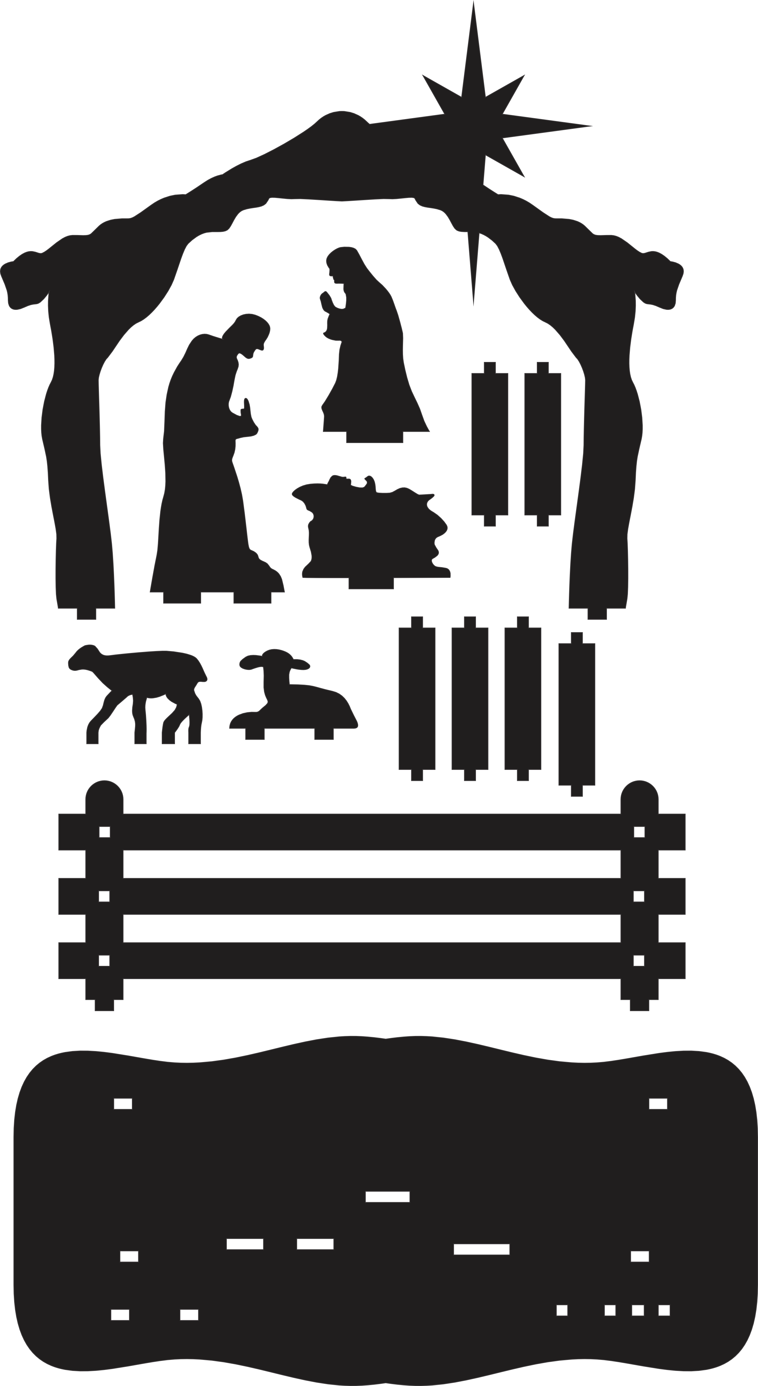 imagem do arquivo vetor para download Presépio Natalino 