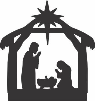 imagem do arquivo vetor para download Presépio Natalino 