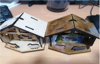 imagem do arquivo vetor para download Presépio  Natalino decorativo 