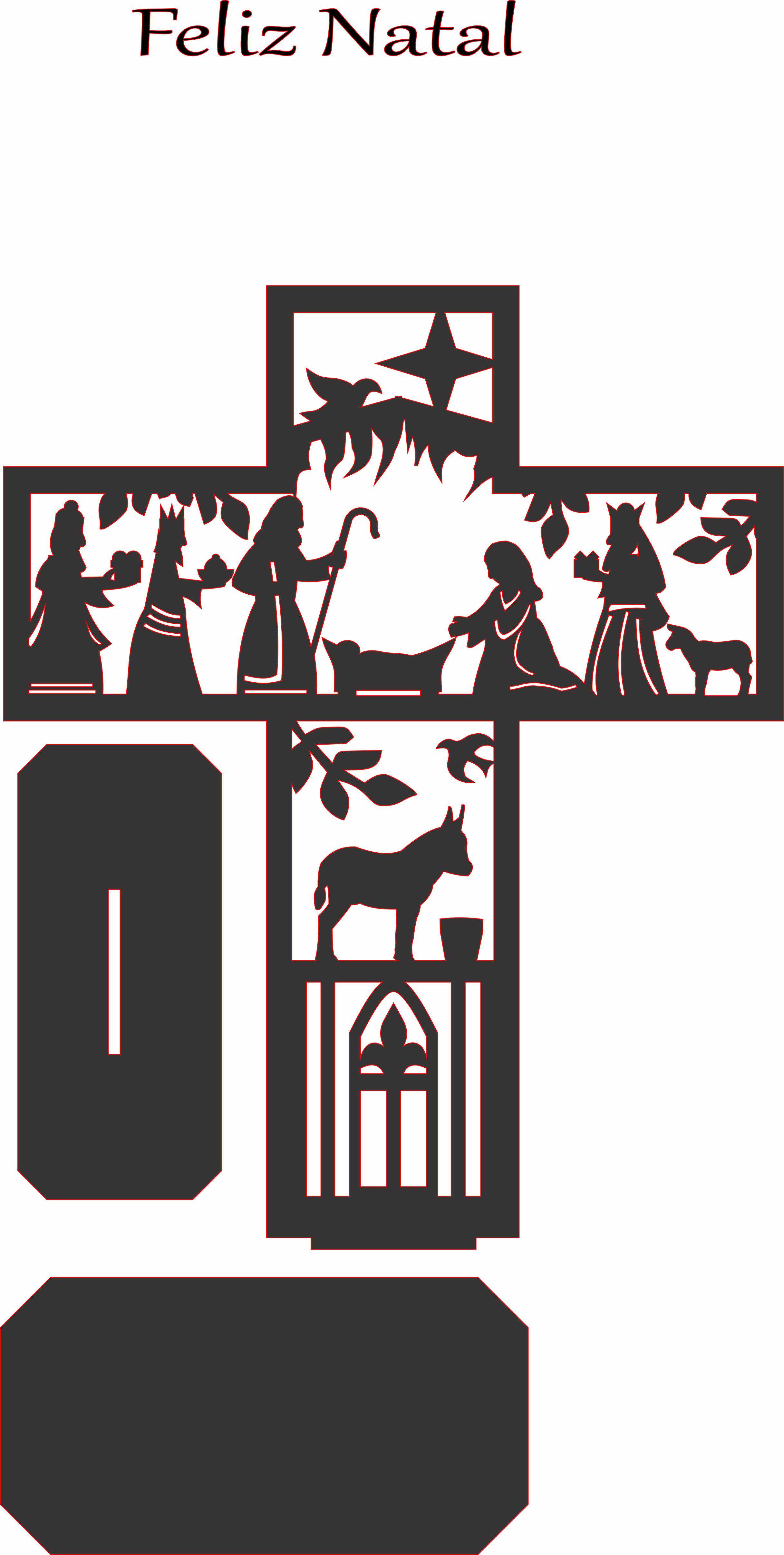 imagem do arquivo vetor para download Presépio de cruz 