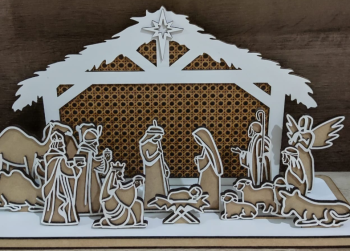 imagem do arquivo vetor para download Presépio natalino